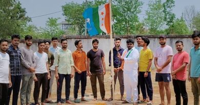 झंडा रोहण कर मनाया गया एनएसयूआई स्थापना दिवस