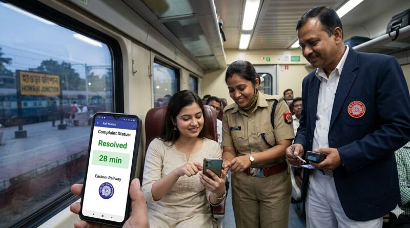 पूर्व रेलवे की उल्लेखनीय सफलता: शिकायत निवारण समय घटकर 28 मिनट