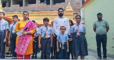 चतुर्थ इंडो-नेपाल कराटे चैंपियनशिप में सफल प्रतिभागियों को प्राचार्य ने किया सम्मानित